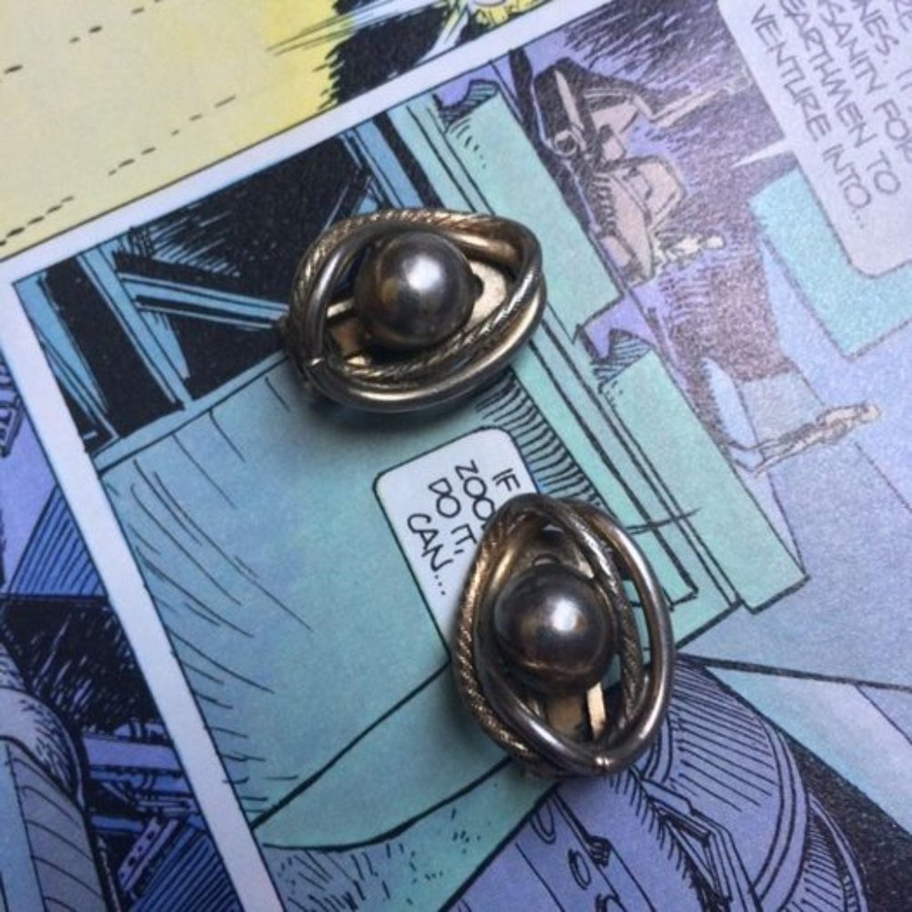 Vintage Silver Clip Earrings